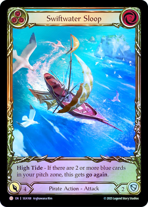 Swiftwater Sloop (Blue) (Extended Art)
Treasure Pack
Single
Flesh and Blood