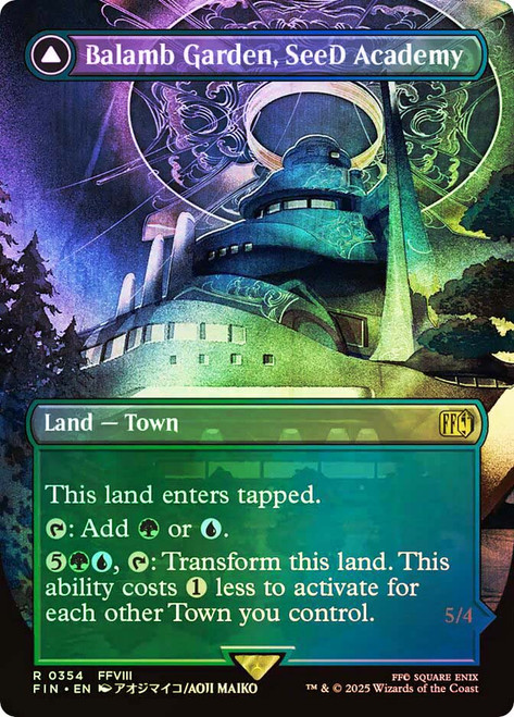 Balamb Garden, SeeD Academy // Balamb Garden, Airborne (Borderless)\nFINAL FANTASY - Variants\nSingle\nMagic The Gathering