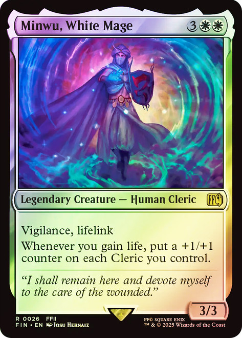 Minwu, White Mage\nFINAL FANTASY\nSingle\nMagic The Gathering