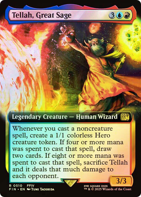 Tellah, Great Sage (#510) (Extended Art)\nFINAL FANTASY - Variants\nSingle\nMagic The Gathering