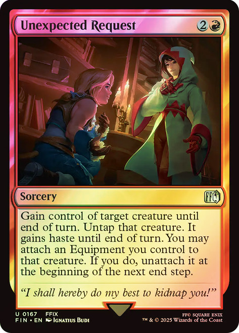 Unexpected Request\nFINAL FANTASY\nSingle\nMagic The Gathering