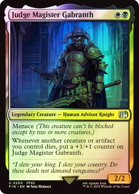 Judge Magister Gabranth\nFINAL FANTASY\nSingle\nMagic The Gathering