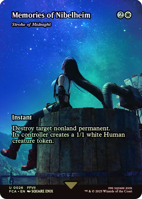 Stroke of Midnight (Memories of Nibelheim) (Borderless)\nFINAL FANTASY Through the Ages\nSingle\nMagic The Gathering