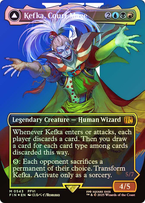 Kefka, Court Mage // Kefka, Ruler of Ruin (Prerelease) (FINAL