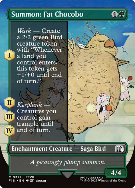 Summon: Fat Chocobo (Borderless)\nFINAL FANTASY - Variants\nSingle\nMagic The Gathering