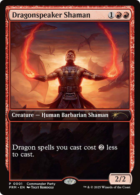 Dragonspeaker Shaman (Commander Party) (Full Art)\nPromo: General\nSingle\nMagic The Gathering