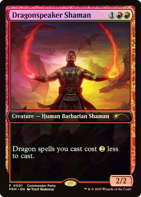 Dragonspeaker Shaman (Commander Party) (Full Art)\nPromo: General\nSingle\nMagic The Gathering