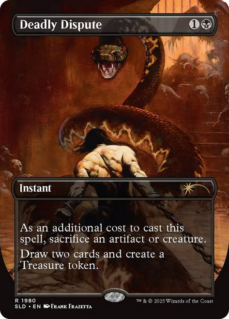 Deadly Dispute (Secret Lair) (Borderless)\nPromo: General\nSingle\nMagic The Gathering