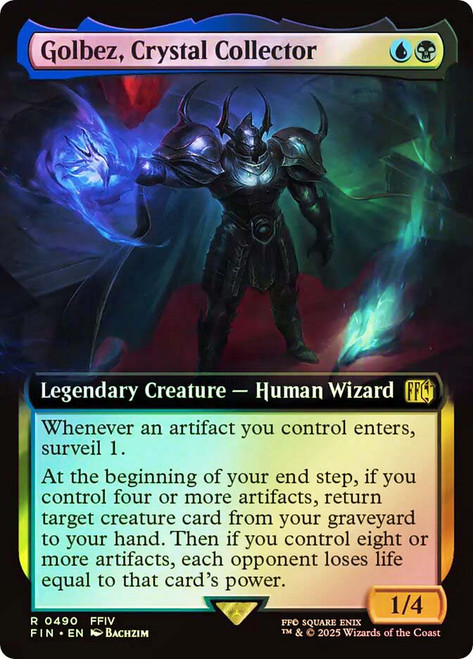 Golbez, Crystal Collector (#490) (Extended Art)\nFINAL FANTASY - Variants\nSingle\nMagic The Gathering