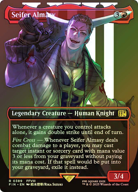 Seifer Almasy (#389) (Borderless)\nFINAL FANTASY - Variants\nSingle\nMagic The Gathering