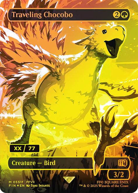 mtg final fantasy traveling chocobo FOIL] (Borderless) (Neon Ink Blue) that ability triggers an additional time Anyone else HYPED for Final