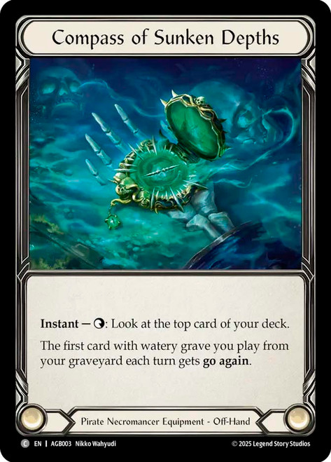 Compass of Sunken Depths
Armory Deck: Gravy Bones
Single
Flesh and Blood