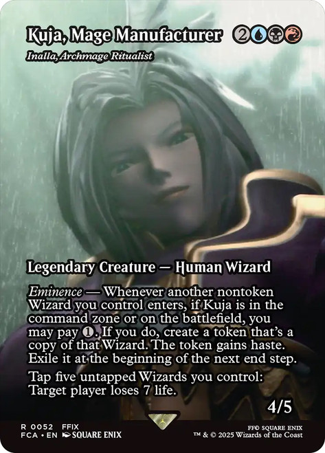 Inalla, Archmage Ritualist (Kuja, Mage Manufacturer) (Borderless)\nFINAL FANTASY Through the Ages\nSingle\nMagic The Gathering