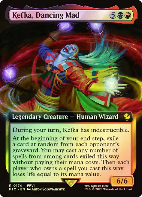 Kefka, Dancing Mad (Extended Art)\nFINAL FANTASY Commander - Variants\nSingle\nMagic The Gathering