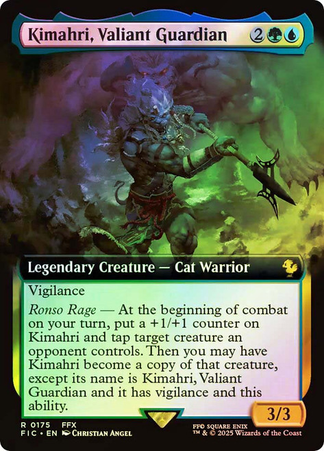 Kimahri, Valiant Guardian (Extended Art)\nFINAL FANTASY Commander - Variants\nSingle\nMagic The Gathering