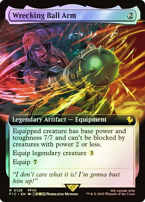Wrecking Ball Arm (Extended Art)\nFINAL FANTASY Commander - Variants\nSingle\nMagic The Gathering