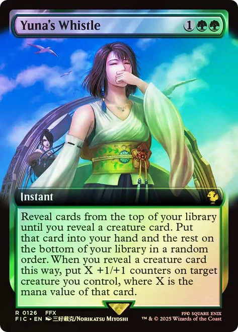 Yuna's Whistle (Extended Art)\nFINAL FANTASY Commander - Variants\nSingle\nMagic The Gathering