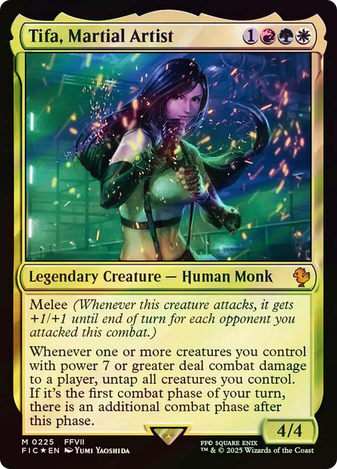 Tifa, Martial Artist (Surge Foil)\nFINAL FANTASY Commander - Alternate Foil\nSingle\nMagic The Gathering