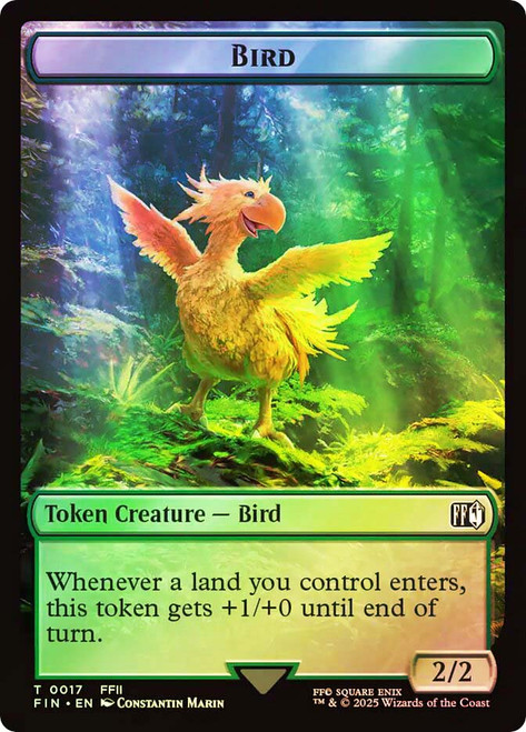 {Bird Token} (#017) // {Hero Token} (#008)\nFINAL FANTASY\nSingle\nMagic The Gathering