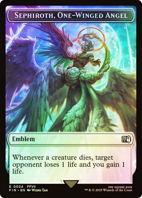 Robot Warrior Token} // {Sephiroth, One-Winged Angel Emblem