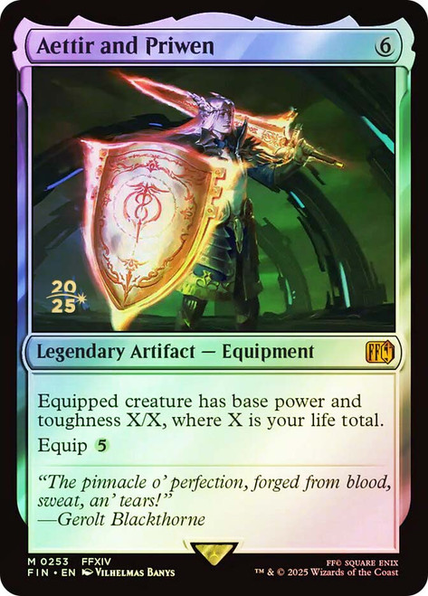 Aettir and Priwen (Prerelease) (FINAL FANTASY)\nPromo: Date Stamped\nSingle\nMagic The Gathering