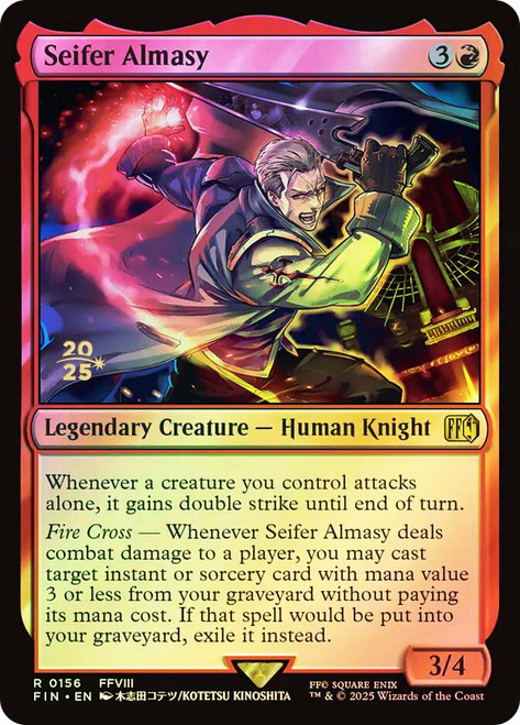 Seifer Almasy (Prerelease) (FINAL FANTASY)\nPromo: Date Stamped\nSingle\nMagic The Gathering