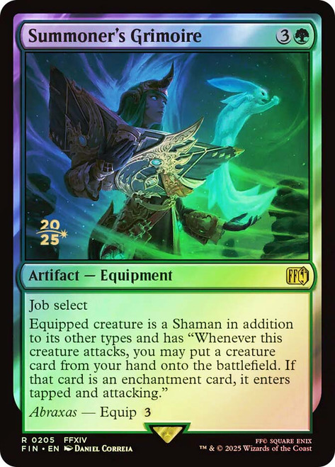 Summoner's Grimoire (Prerelease) (FINAL FANTASY)\nPromo: Date Stamped\nSingle\nMagic The Gathering