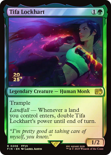 Tifa Lockhart (Prerelease) (FINAL FANTASY)\nPromo: Date Stamped\nSingle\nMagic The Gathering