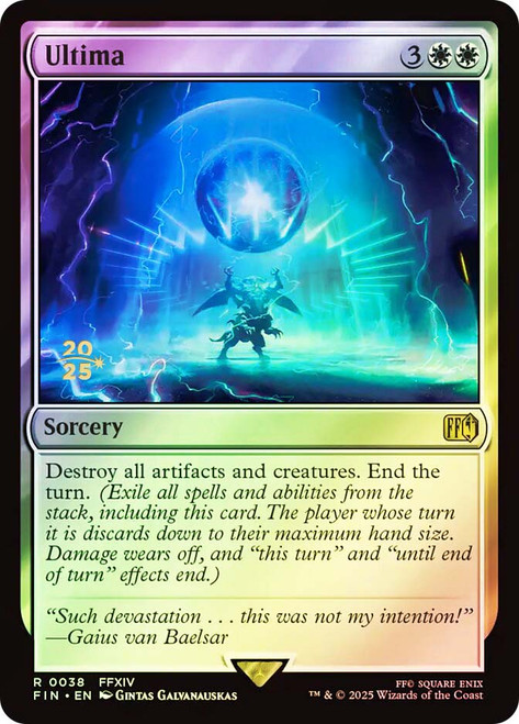 Ultima (Prerelease) (FINAL FANTASY)\nPromo: Date Stamped\nSingle\nMagic The Gathering
