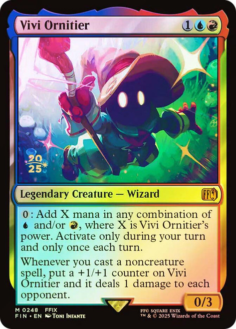 Vivi Ornitier (Prerelease) (FINAL FANTASY)\nPromo: Date Stamped\nSingle\nMagic The Gathering