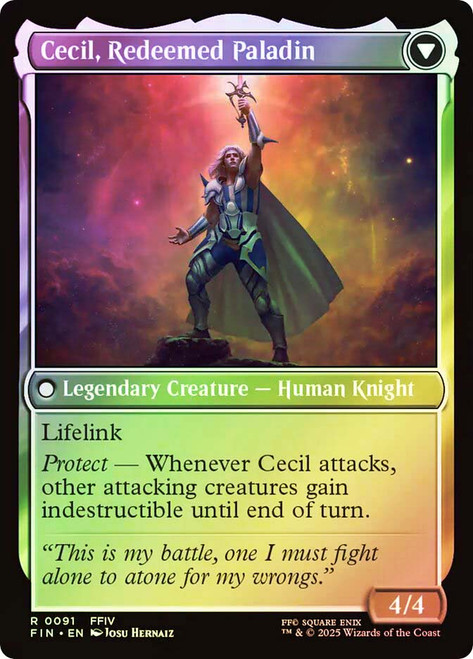 Cecil, Dark Knight // Cecil, Redeemed Paladin (Prerelease) (FINAL