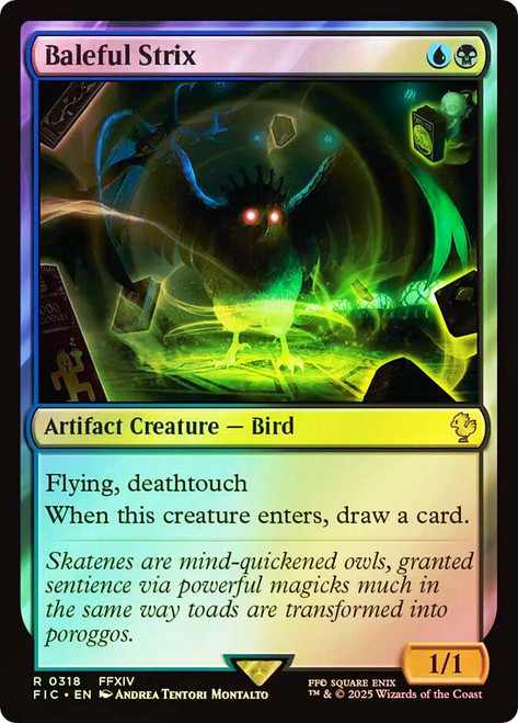 Baleful Strix (Surge Foil)\nFINAL FANTASY Commander - Alternate Foil\nSingle\nMagic The Gathering