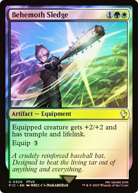 Behemoth Sledge (Surge Foil)\nFINAL FANTASY Commander - Alternate Foil\nSingle\nMagic The Gathering