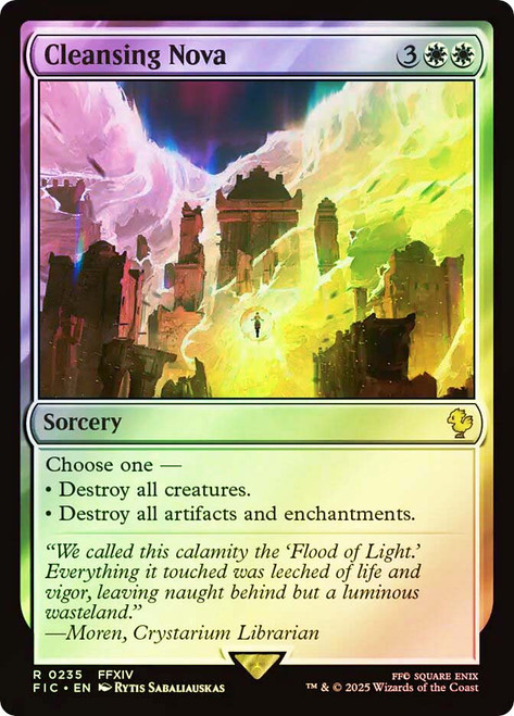 Cleansing Nova (Surge Foil)\nFINAL FANTASY Commander - Alternate Foil\nSingle\nMagic The Gathering