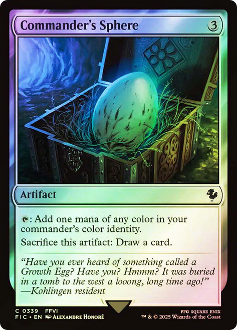 Commander's Sphere (Surge Foil)\nFINAL FANTASY Commander - Alternate Foil\nSingle\nMagic The Gathering