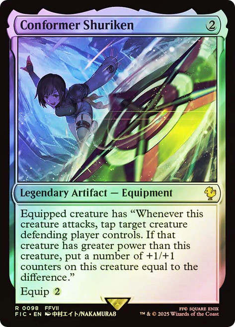 Conformer Shuriken (Surge Foil)\nFINAL FANTASY Commander - Alternate Foil\nSingle\nMagic The Gathering