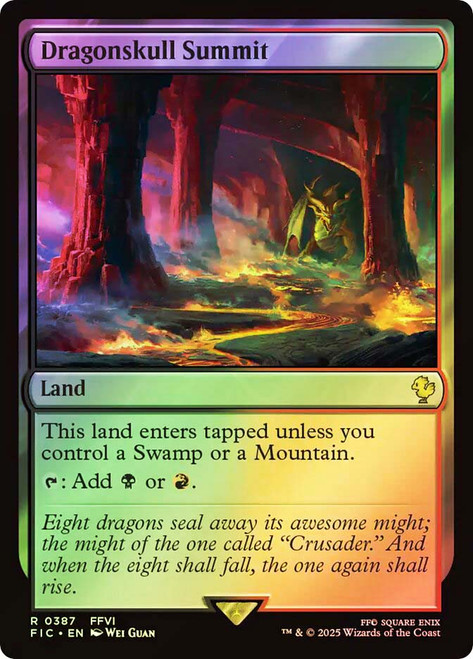 Dragonskull Summit (Surge Foil)\nFINAL FANTASY Commander - Alternate Foil\nSingle\nMagic The Gathering