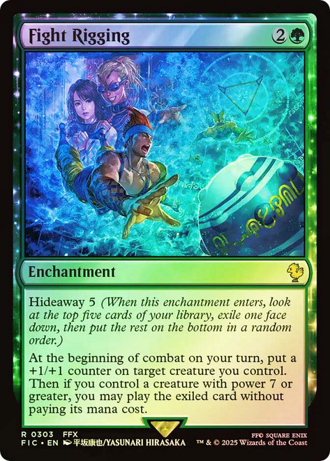 Fight Rigging (Surge Foil)\nFINAL FANTASY Commander - Alternate Foil\nSingle\nMagic The Gathering
