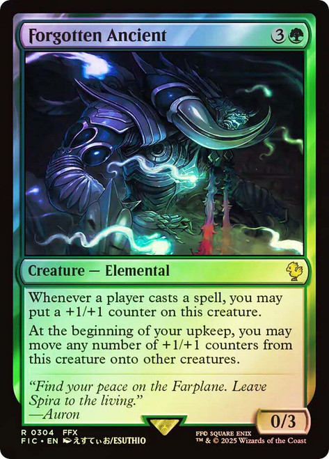 Forgotten Ancient (Surge Foil)\nFINAL FANTASY Commander - Alternate Foil\nSingle\nMagic The Gathering