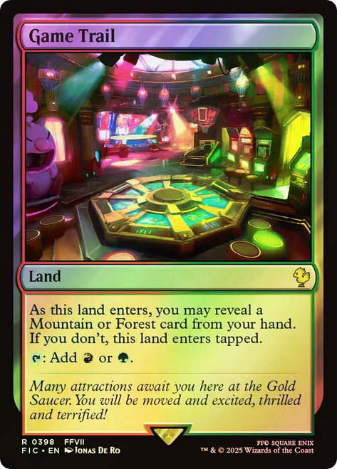 Game Trail (Surge Foil)\nFINAL FANTASY Commander - Alternate Foil\nSingle\nMagic The Gathering