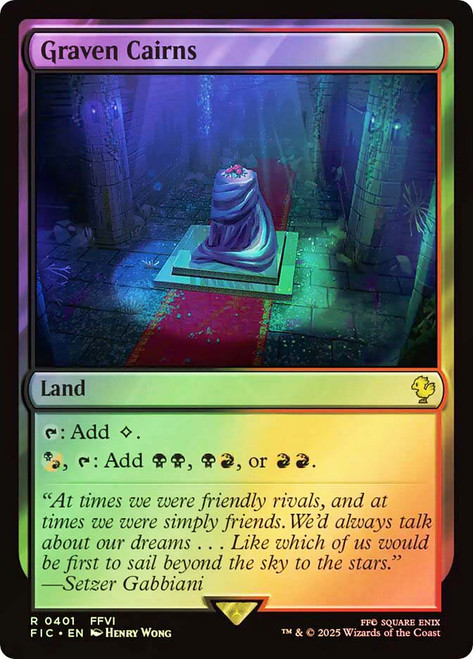 Graven Cairns (Surge Foil)\nFINAL FANTASY Commander - Alternate Foil\nSingle\nMagic The Gathering