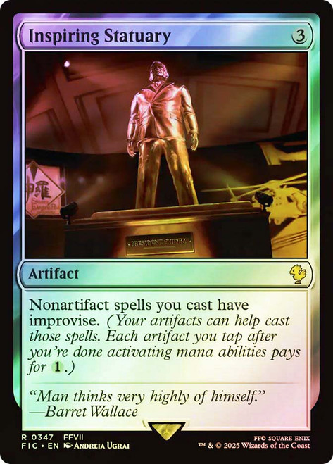 Inspiring Statuary (Surge Foil)\nFINAL FANTASY Commander - Alternate Foil\nSingle\nMagic The Gathering