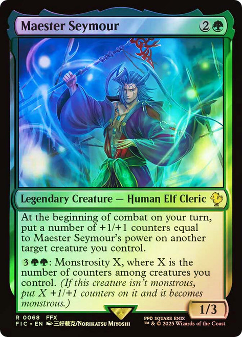 Maester Seymour (Surge Foil)\nFINAL FANTASY Commander - Alternate Foil\nSingle\nMagic The Gathering