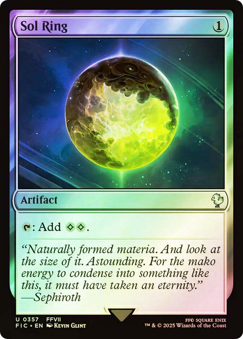 Sol Ring (#357) (Surge Foil)\nFINAL FANTASY Commander - Alternate Foil\nSingle\nMagic The Gathering