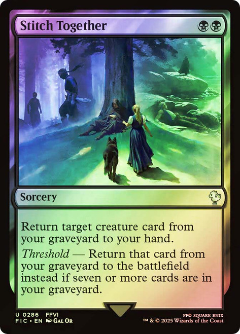 Stitch Together (Surge Foil)\nFINAL FANTASY Commander - Alternate Foil\nSingle\nMagic The Gathering