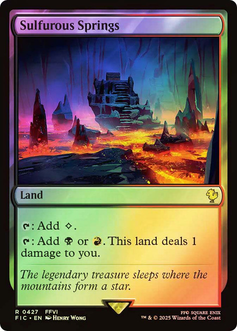 Sulfurous Springs (Surge Foil)\nFINAL FANTASY Commander - Alternate Foil\nSingle\nMagic The Gathering