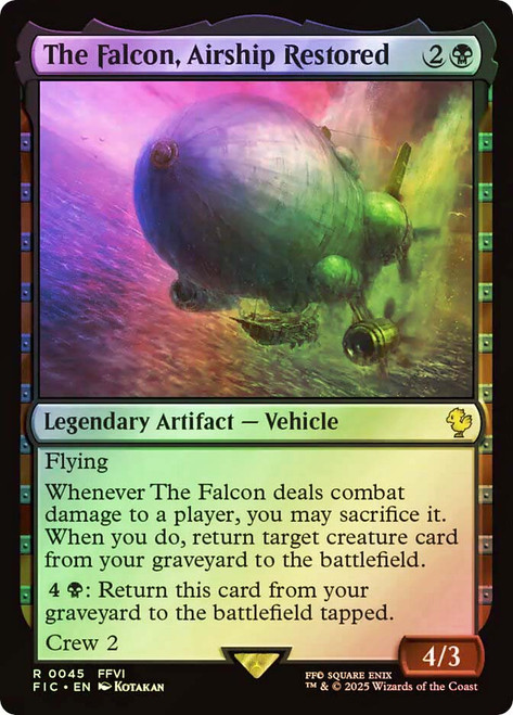 The Falcon, Airship Restored (Surge Foil)\nFINAL FANTASY Commander - Alternate Foil\nSingle\nMagic The Gathering