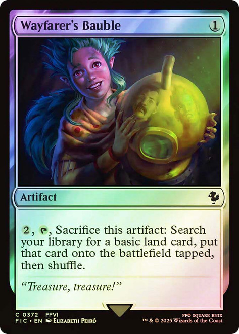 Wayfarer's Bauble (Surge Foil)\nFINAL FANTASY Commander - Alternate Foil\nSingle\nMagic The Gathering