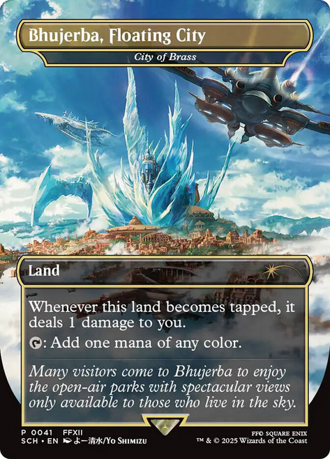 City of Brass (Bhujerba, Floating City) (FINAL FANTASY) (Store Championship) (Borderless)\nPromo: General\nSingle\nMagic The Gathering
