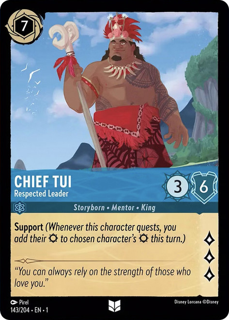 Chief Tui - Respected Leader (Misprinted Version)
The First Chapter
Single
Lorcana